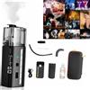 LENSGO Smoke Go Macchina per il Fumo - Mini Macchina per il Fumo Portatile con 3 Modalità di Nebbia, 25 Minuti di Nebbia Continua, Incl. Telecomando e Accessori per Foto, Video ed Effetti Scenici