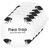 Domire Adesivo Trappola Per Le Pulci Per Fly Killer Usa E Getta Rotonda Di Interazioni Semplici Dischi Di Colla Per Casa 5pcs, Vetrina, Tergicristallo, Spremitura Della Doccia, Girare Lo Spremiagrumi,