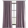 HPD Half Price Drapes Tenda Oscurante Vintage Effetto Dupioni (1 Pannello), Misto Poliestere, Color Prugna, 127 x 274 cm