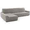 FAVERTI Fodera per chaise longue, braccio lungo sinistro (vista frontale) | Modello Novele, con fodera per chaise longue, super regolabile, grigio chiaro, protezione di qualità in tessuto jacquard al