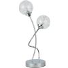 Zarivy Tavolo cromato 45x24x14 cm, design moderno e funzionale, ideale per la decorazione e lo stoccaggio in spazi ristretti.