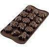 silikomart | SCG24 Stampo in Silicone per Cioccolatini CHOCO SPRINGLIFE, Antiaderente, 15 Cioccolatini, Confezione da 1 Stampo per Dolci, Easy Choc, 36 x 26 mm, h 15 mm, Made in Italy