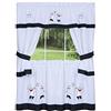 Achim Home Furnishings 58-inch by 36-inch Gourmet Embellished Cottage Topper with 58-inch by 36-inch Swaggers for Windows