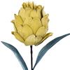DRW Set di 6 Fiori Artificiali in Schiuma Eva e Carta Gialla 65 cm, Medidas: 65cm