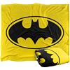 LOGOVISION Batman Nero Bat Coperta super morbida al tatto setoso - 152 x 127 cm
