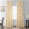 HPD Half Price Drapes Tende damascate di Design per Decorazioni in Finta Seta, 127 x 248 cm (1 Pannello), JQCH-20122010-96, Beige Champagne, Misto Poliestere, W 50 x L 96 (1 Panels)