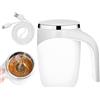 Yuehuamech Self Stirring Coffee Mug 380ml Rechargeable Auto Magnetic Coffee Mug Hot Drink Mixer Cup Rotating for Home Office Travel Coffee Milk Hot Chocolat Tea