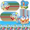 Doyomtoy Set di Stoviglie per Feste, Set di Stoviglie per Feste Adatto a 20 Persone, Stoviglie Popolari per Feste in Estate, Piatti, Tazze, Tovaglioli, Tovaglia, Decorazione Tavola Della Festa