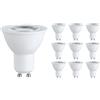 SEBSON Lampadine LED GU10 2,5W Bianco Caldo - Classe di Efficienza Energetica A, 450lm, Sostituisce 50W Alogena, Risparmio Energetico - Faretto Incasso ø50x53mm - Set di 10