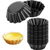LDXDRU 20 mini pirottini per torta, muffin in acciaio al carbonio, mini stampi antiaderenti per budini, torte, cupcake Ø 6,5 cm