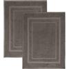 NELLA BIAGINI Tappeto Bagno, Set da 2, Tappetino Doccia, Assorbente, Lavabile, 50x70 cm, 100% Spugna di Cotone, 700 gr/mq, Resistente, Elegante. Modello: Minerva