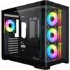 ITEK Case Itek DARK CAVE CURVED Midi Tower Nero