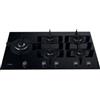 Whirlpool PRONTA CONSEGNA - SPEDIZIONE IMMEDIATA Piano Cottura da Incasso a Gas 90 cm 5 Fuochi Vetro temperato Nero Griglie in Ghisa Whirlpool GOWL 958/NB