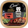 Cesar Dog Natural Goodness Terrine Grain Free con superfood 100 gr - Manzo, guarnito con fagiolini, carote e mirtilli - Confezione da 16 pezzi - Cibo Umido per Cani - 1° ORDINE? scegli lo sconto BZR5 / BZR20 + 200 punti fedeltà