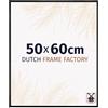 Dutch Frame Factory - Cornice 50x60 cm - Nero Opaco - Cornice per foto in Plastica con vetro plastico Antiriflesso - Cornice portafoto 50x60 cm - Easy