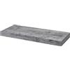 WOLTU Mensola da Muro Rettangolare Scaffale Libreria a Parete Decorazione per Cameretta Ufficio Porta CD/Dvd in Legno Rovere Grigio 40cm RG9372grei