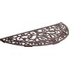 Biscottini Zerbino ghisa grande 68,5x32x1,5 cm - Zerbino ingresso esterno - Zerbino in ghisa esterno - Tappetino ingresso casa mezzaluna - Pulisci scarpe metallo