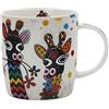 Maxwell & Williams - Tazza con mucca Betsy, in porcellana, multicolore, Porcellana, Zafara (Giraffe)