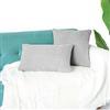 AQIGR 2 Pezzi Federe Cuscini Divano 80x80 50x50 60x60 Grigio/Marrone Copricuscini 50x80 con Cerniera Invisibile Copri Cuscino per Divano Camera da Letto e Soggiorno(Light Grey,60x80cm(Set of 2))