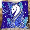 FANSU Copriletto Trapuntato Matrimoniale Singolo Elegante Coperta Trapunta Primaverile Estivo Antipolveri Copri Letto per Camera da Letto per Bambini Adulti (Fiori Blu,150x200cm)