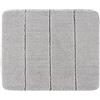 Wenko Tappeto da bagno Wenko Steps Light Grey, Tappetino da bagno antiscivolo, Eccezionalmente Morbido e densità qualità, Poliestere, grigio chiaro, 65 x 55 x 0.1 cm