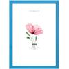 Lupia - Cornice portafoto in Legno da Parete Bomber Blu Celeste, per Foto, Stampe artistiche, Poster, Quadri Moderni 25x35 cm