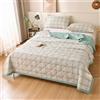Surwin Copriletto Trapuntato a Quadri Vintage per Estivo Primaverile, Trapunta in Microfibra Morbido Leggera Trapuntino Multiuso per Letto Singolo, Letto Matrimoniale (Verde Chiaro,200x230cm)