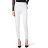 HUE Ultra Soft High Waist Denim Leggings Pantaloni, Bianco, XL Donna