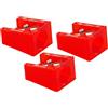 KUM - Temperamatite Big per matite fino a 12 mm, rosso, confezione da 3