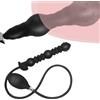 GKLWEJ Plug Anale Gonfiabile, Dilatatore Anale In Silicone con 5 Perle Gonfiabili con Pompa, Plug Anale Grande, Giocattolo Anale Dildo Anale, Plug per Sesso Femminile, Plug Analeper Donna Uomo, Nero
