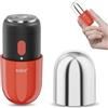 ezdor Mini rasoio elettrico, compatto rasoio elettrico per uomo e donna, mini rasoio ricaricabile USB-C, rasoio portatile impermeabile, potente rasoio da uomo, rasoio senza fili per viaggi, casa (Rosso)