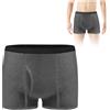 AOOWU Boxer per Incontinenza da Uomo, Mutande Uomo per Incontinenza in Cotone Lavabile Riutilizzabile, Slip per Incontinenza Maschile con Tampone Assorbente Capacità Urina 300ML XL