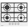 Hisense GM643XHFCI - Piano cottura 4 fuochi gas, 60x52 cm, Inox