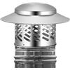 SVCEQZE Copertura per in acciaio inox, copertura antipioggia per camini da esterni, struttura a griglia fine, strumento di protezione per tutti i tipi di camini, cappe di scarico, condotti di