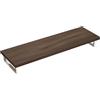 doporro Mensola Sospesa Porta Lavabo 50x160 cm in Legno Marrone, Consolle da Parete per Lavabo da Appoggio, Mobile da Bagno con Staffe Platte01