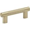 Amerock | Maniglia per armadio da cucina | Champagne dorato | 76 mm e 96 mm | Bronx | Confezione da 1 | Ferramenta per mobili | Maniglia per armadio | Maniglia per cassetti del bagno