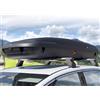 BA480 Box Baule da Tetto PORTATUTTO PORTABAGAGLI da 480 Litri Carbon Look
