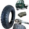 ECOVELO PNEUMATICO 3.50-10 + CAMERA COPERTONE GOMMA 6PR TASSELLATA APE PIAGGIO VESPA PX SPRINT 125 150 200