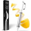Axer Pelapatate Professionale Inox a Forma I - Sbuccia Patate, Pelaverdure, Pelacarote, Sbuccia Mela - Sbucciatori con Lama Dentellata - Lavabile in Lavastoviglie - Potato Peeler