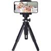 Generic Treppiede portatile e flessibile, piccolo treppiede per proiettore, treppiede da tavolo da 1/4 pollici, girevole a 360 gradi, treppiede estensibile per telefono/fotocamere/telefono cellulare/telefono