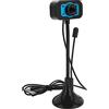 Mtlavishness Webcam con supporto 24,0 × 9. 0 × 9. webcam, webcam manuale ad alta risoluzione con microfono a luce di riempimento, webcam USB, webcam streaming, webcam 1080P, fotocamera