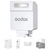 Godox iM22 Mini Flash per Fotocamera 5 Livelli di Potenza Tempo di Ricarica 3s 440 Flash a Piena Potenza Design a Contatto Singolo per Fotocamere Canon, Nikon e Sony (Bianco)