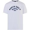NORTH SAILS T-Shirt Uomo Maglietta Girocollo Manica Corta Cotone con Stampa Articolo 692988, 0101 White/Bianco, IT L - EU M - USA M