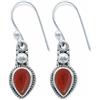 mantraroma orecchini argento 925 corniola pietra rossa arancione orecchini con pietre preziose vero argento ciondolo in argento sterling da donna regalo