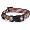 Patapalooza Collare riflettente in finto nylon, resistente e regolabile, ideale per passeggiate notturne e migliorare la visibilità degli animali domestici.