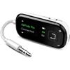 Avantree Voyager - Adattatore Bluetooth 5.4 Per Aereo Con Schermo OLED Per Cuffie E AirPods, Chipset Qualcomm, aptX Adaptive, Supporto Auracast, Trasmettitore Audio Wireless AUX 3,5 mm Per Viaggi