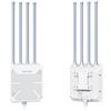 WAVLINK Punto di Accesso WiFi6 per Esterni, WiFi Esterno a Lungo Raggio, Extender Mesh Dual Band 2.4G+5G AX3000 con PoE/Antenne ad Alta Guadagno 4x8dBi/IP67 Protezione Atmosferica/Amplificatore di