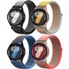 DMVEIMAL Cinturino Nylon per Samsung Galaxy Watch 7/6/5/4/FE 40mm 44mm/Watch 3 41mm/per Amazfit Gts 2 Mini/2/Gtr 4/Bip U Pro/Bip 3 Pro,20mm Cinturini 4PCS Sport per Smartwatch 6 Classic 47mm 43mm/5 Pro 45mm
