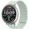 Hinnwer 20mm Cinturino Compatibile con Amazfit Cheetah 2 Pro/Amazfit T-Rex 3 Pro 44mm/Active 2 Square/Active 2/Active/GTR Mini/GTS 4 per Uomini Donne, Cinturini Magnetico Silicone Verde Menta