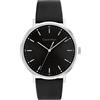 Calvin Klein Orologio Analogico al Quarzo da Uomo Collezione MODERN MESH con Cinturino in Pelle Nero - 25200050